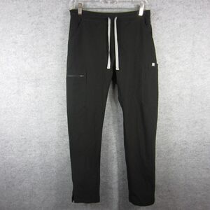 Figs Scrub Pant Cargo Womens XS Black Elastic Waist Stretch Medical Doctor Nurse